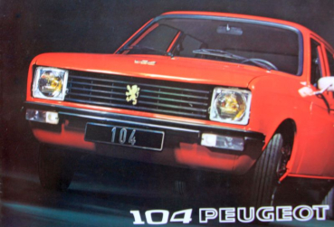 Peugeot 104 Modelprogram 1973 Carbrochure (10346)